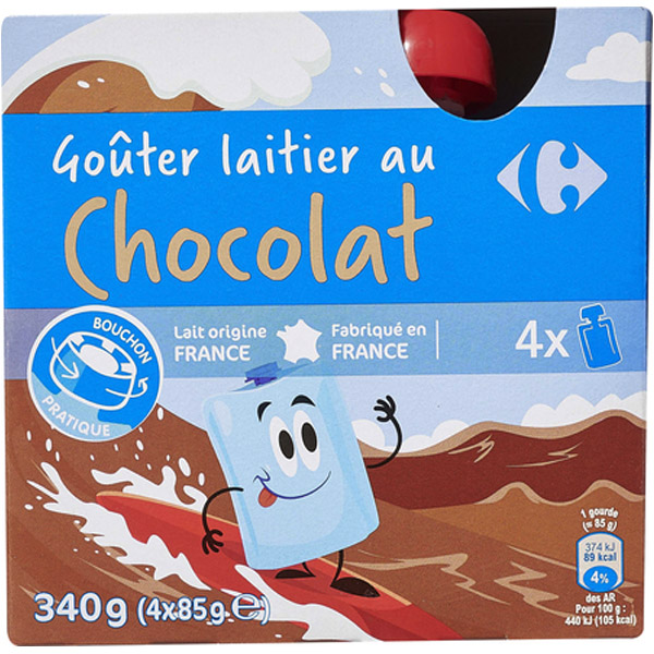 Carrefour Chocolate Dessert Cream 4x85g