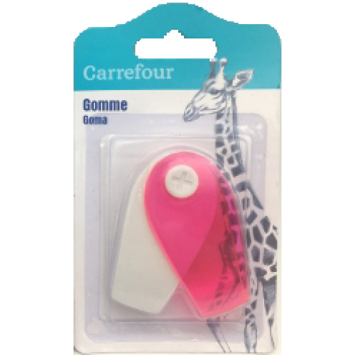 Carrefour Eraser With Pink Cover 1pc