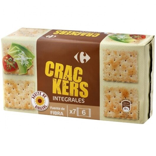 Buy Carrefour España Crackers integrales Wholemeal Crackers 250g Le