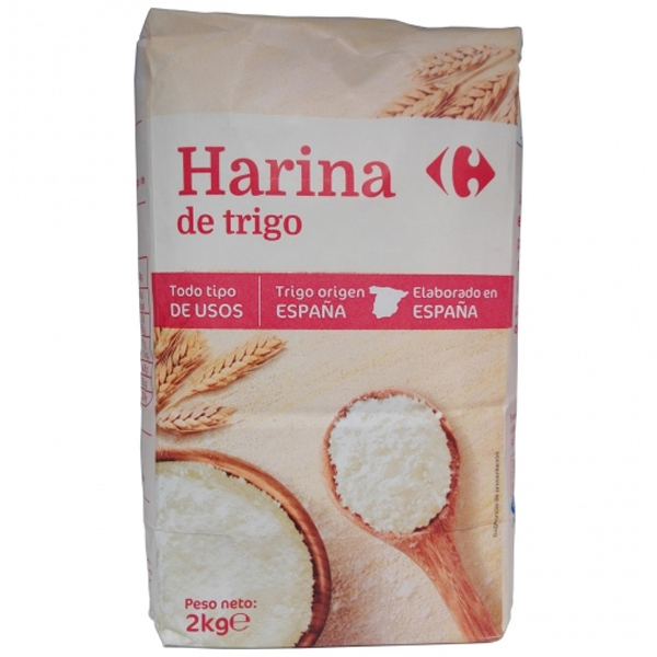 Carrefour Espa&ntilde;a Harina de trigo Wheat Flour 2kg