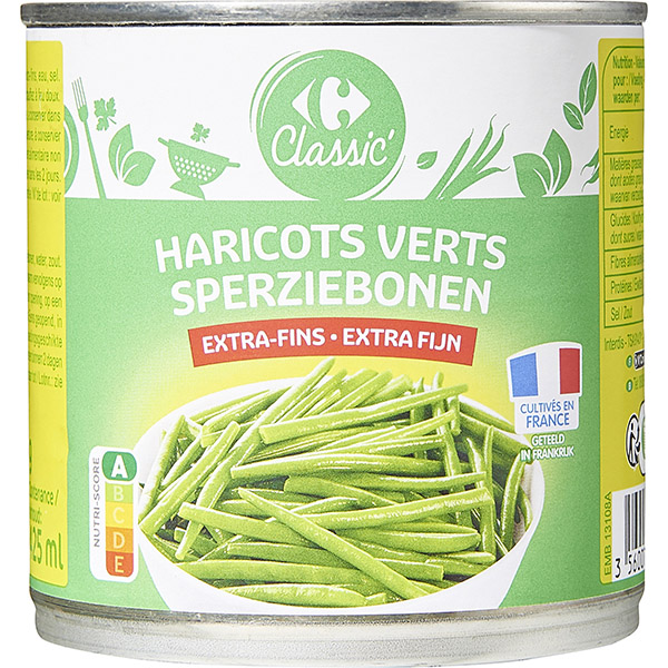 Carrefour Extra Fine French Beans - Small Can 400g