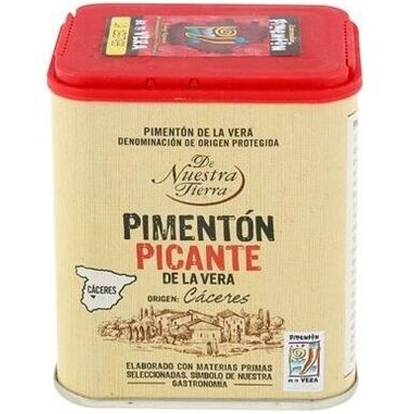 De Nuestra Tierra Piment&oacute;n picante de La Vera Hot Paprika From La Vera 70g