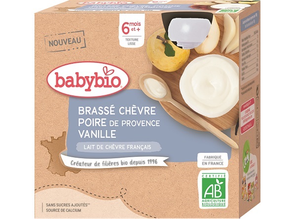 Babybio Organic Provence Pear and Vanilla Yogurt 4x85g