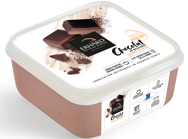 Erhard Belgian Chocolate Ice Cream 750ml 450g