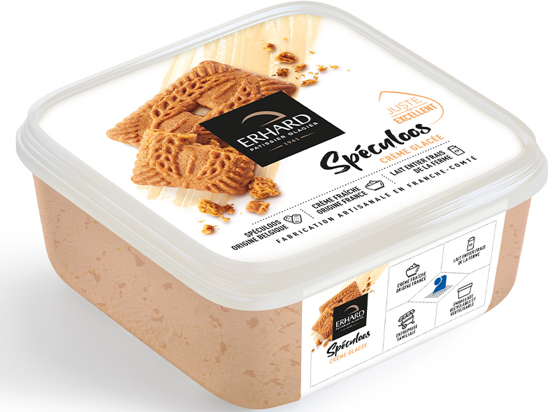 Erhard Speculoos Ice Cream With Pieces 750ml 450g