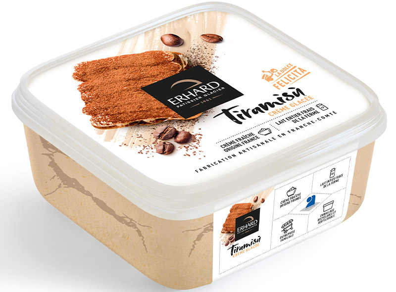 Erhard Tiramisu Ice Cream 750ml 450g