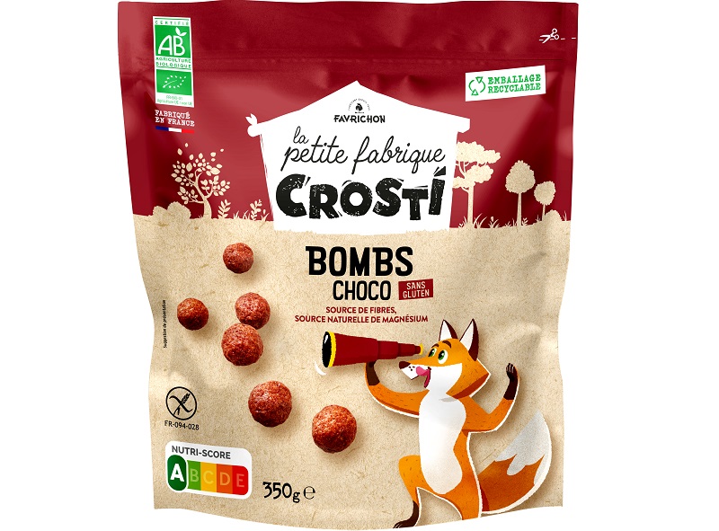 Favrichon Organic Crosti Choco Bombs 365g