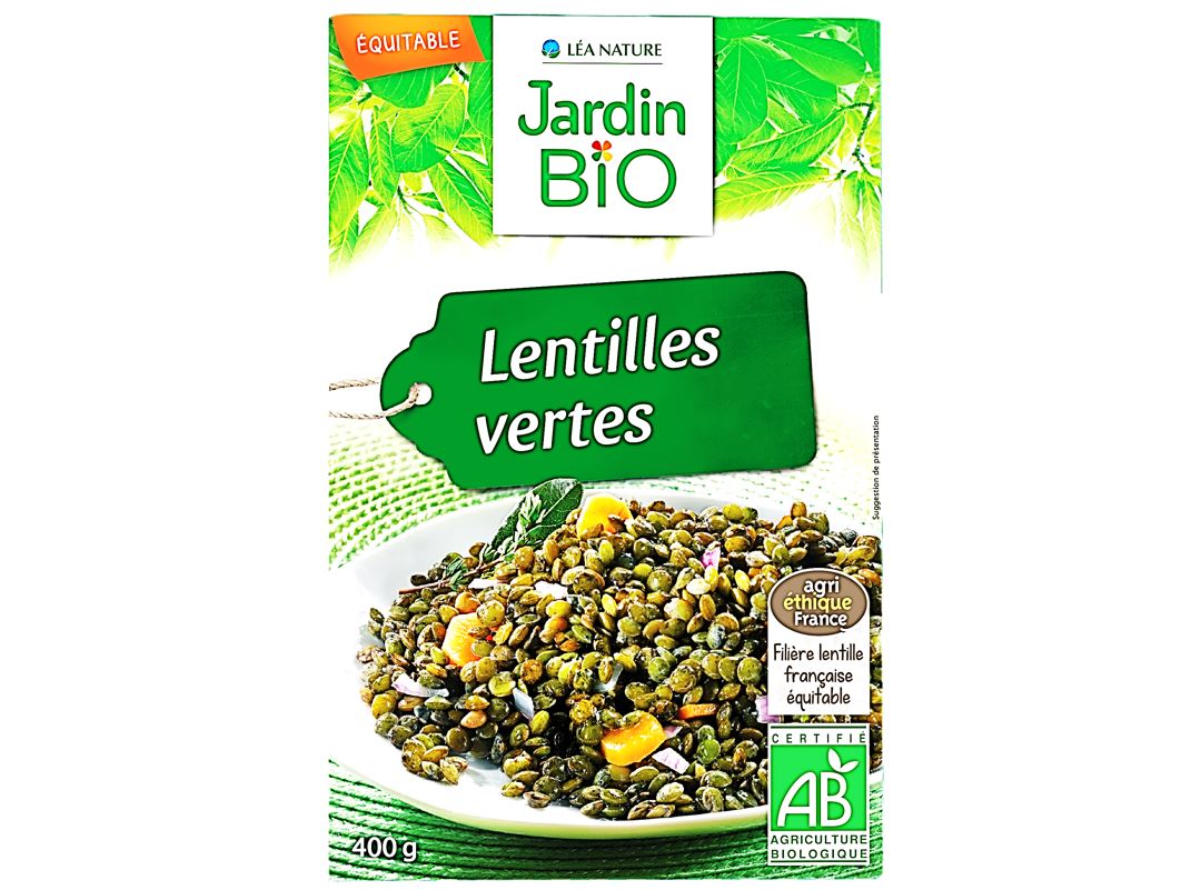 Jardin Bio Green Lentils 400g