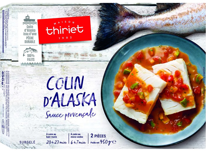 Maison Thiriet Alaskan Coley, Proven&ccedil;al Sauce 450g 2 parts