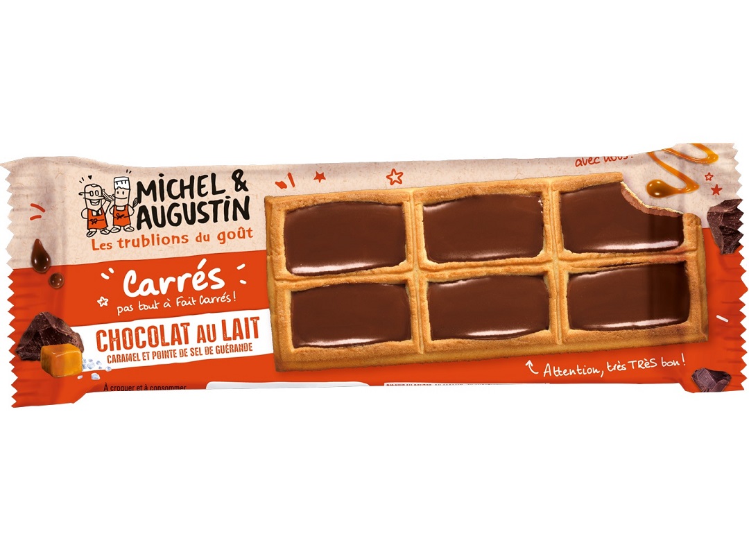 Michel et Augustin Milk Chocolate And Caramel Squares 73g