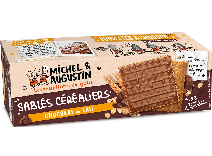 Michel et Augustin Milk Chocolate Shortbread Biscuit 178g