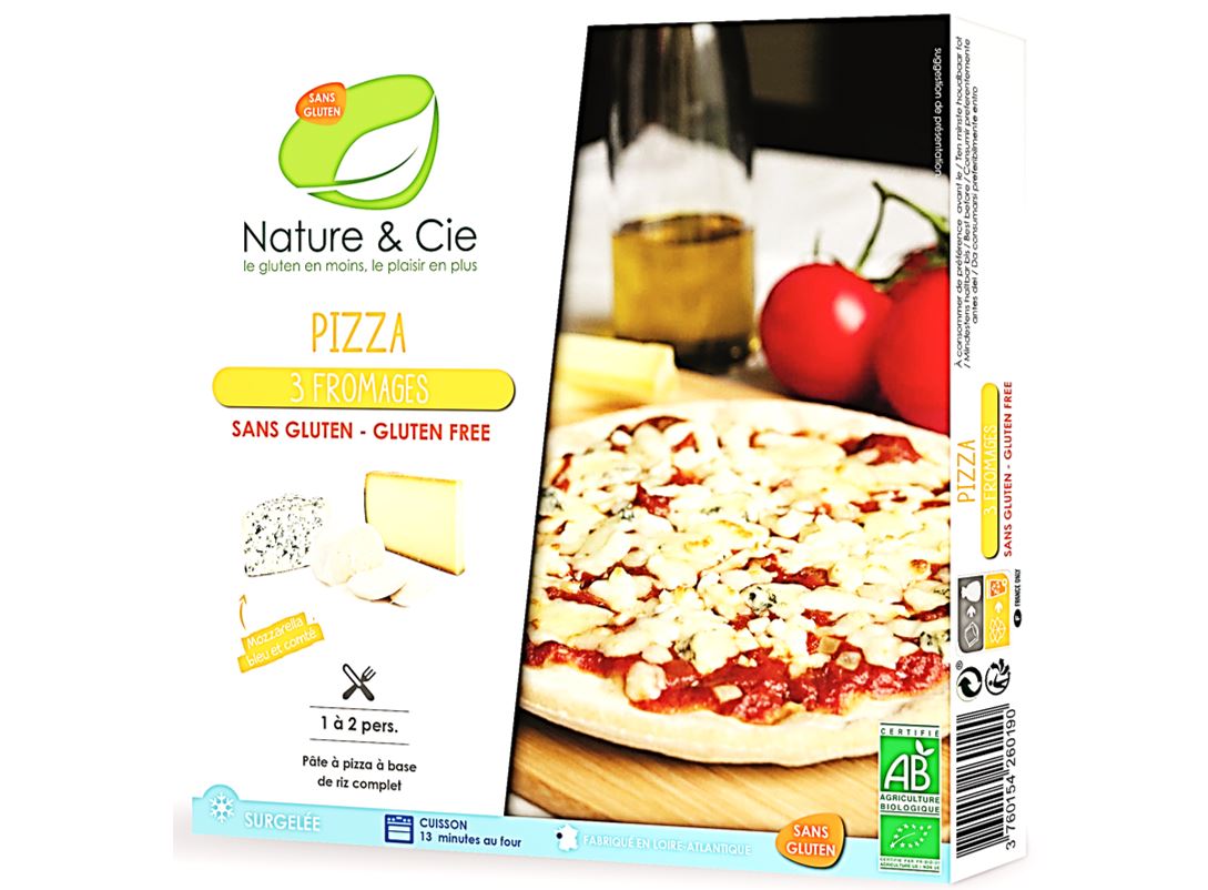 Nature&Cie Frozen 3 Cheese Pizza 250g