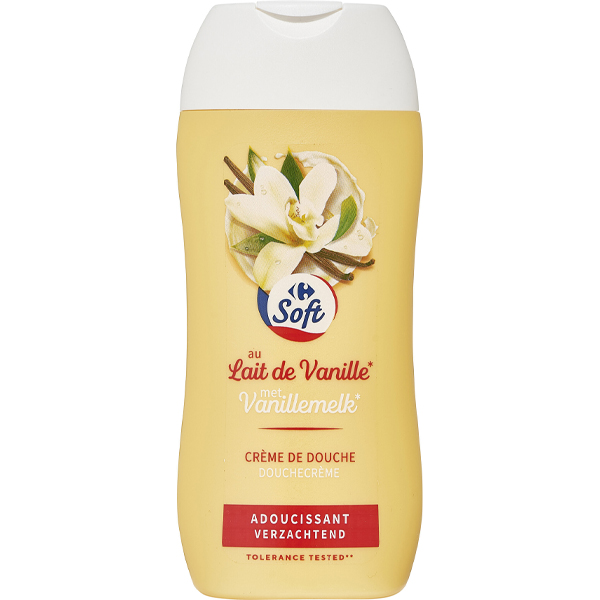 Carrefour Crème de douche lait de vanille 250ml