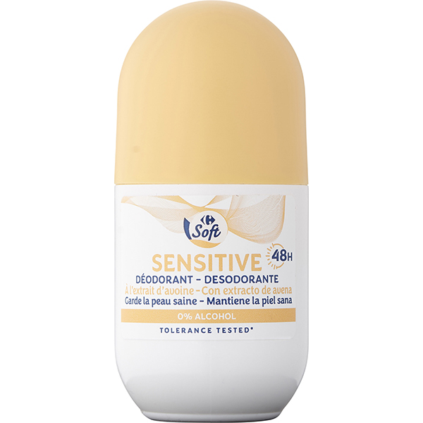 Carrefour Déodorant bille sensitive 48h 50ml