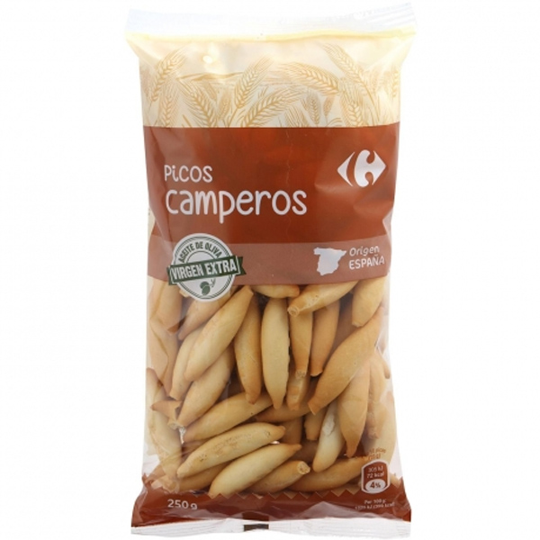 Carrefour España Picos camperos con aceite de oliva virgen extra Bâtonnets de pain picos rustique à l’