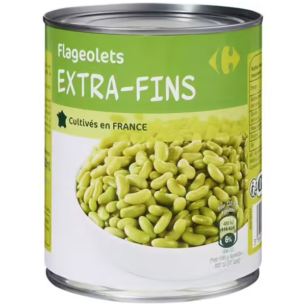 Carrefour Flageolets verts extra-fins 800g