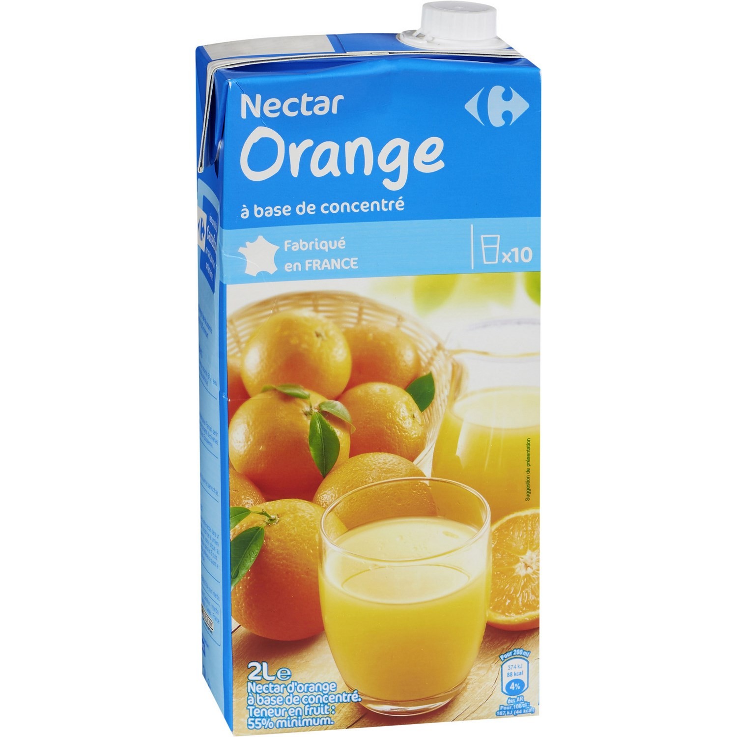 Carrefour Nectar d’orange 2l