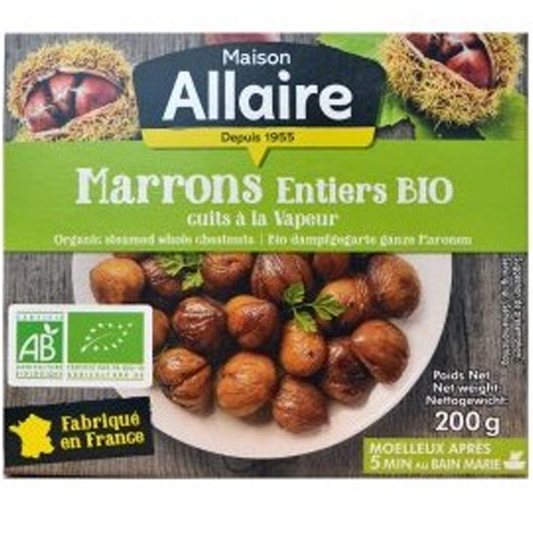 Maison Allaire Marron entriers cuits BIO 200g