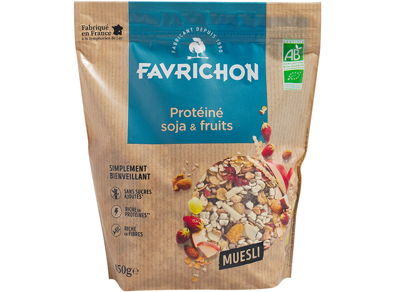 Favrichon Muesli bien-être : protéiné BIO 500g