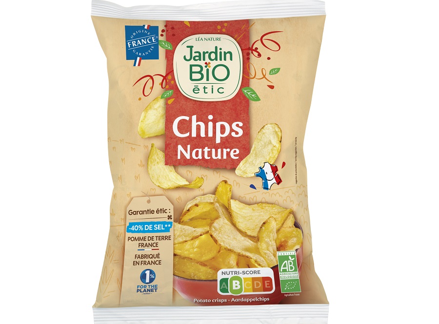 Jardin Bio Chips de pomme de terre nature BIO 125g