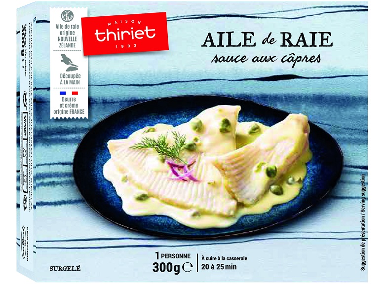 Maison Thiriet Aile de raie sauce aux câpres 300g 1 part