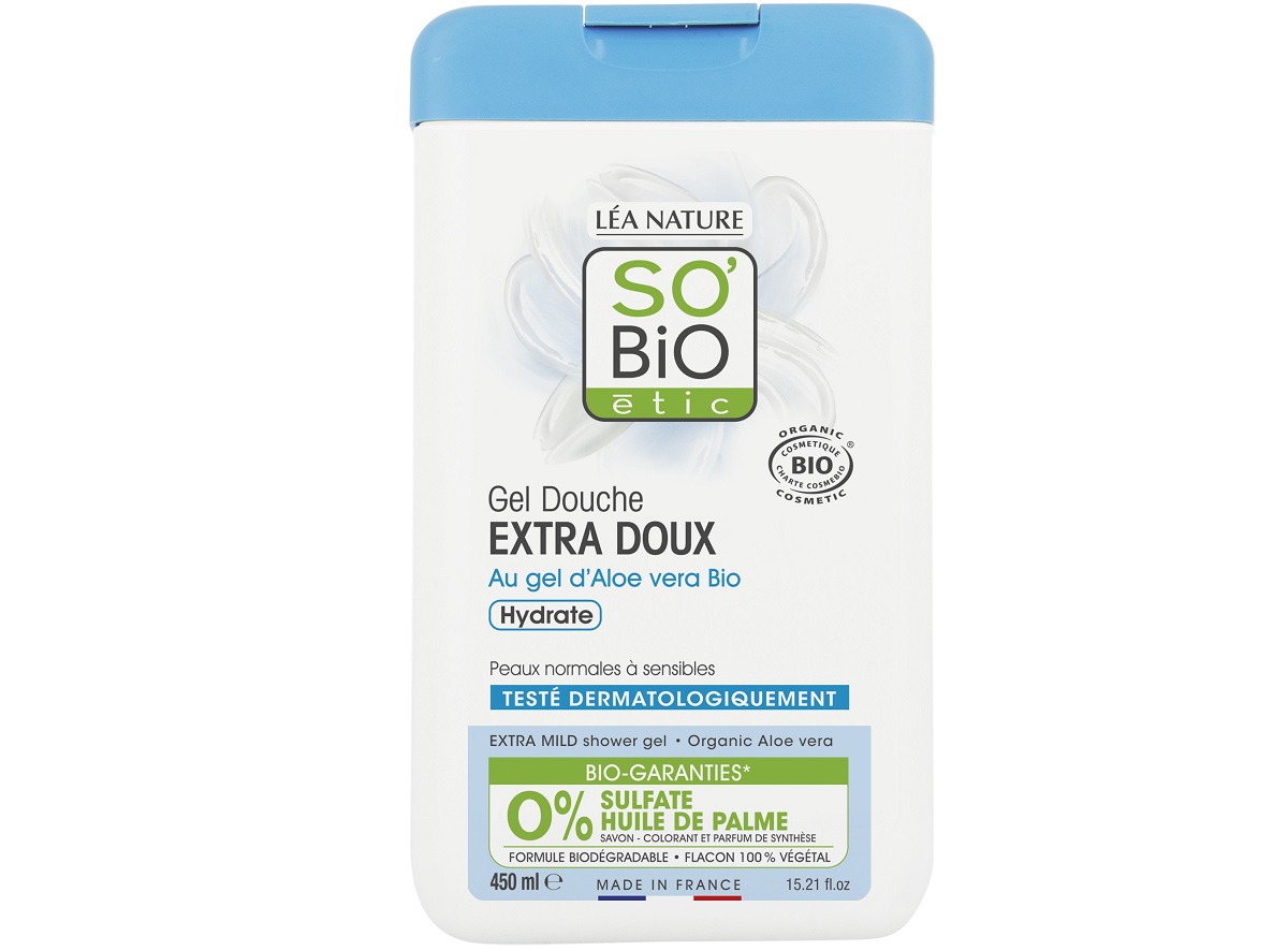 So’Bio Etic Gel douche extra doux gel d’alœ vera BIO 450ml